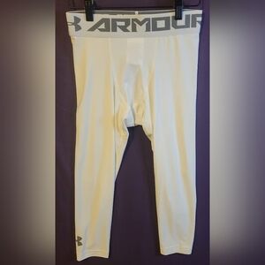 Under Armour White Tight Leggings. Size M